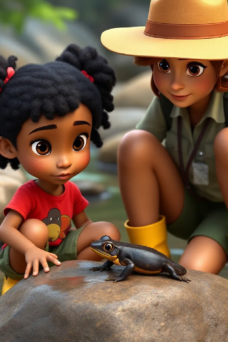 Picture 3 from the tale The Girl and the Salamander