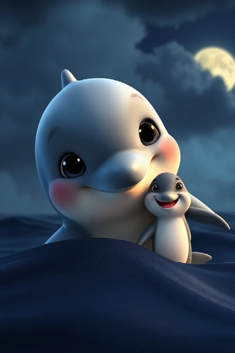 Picture 2 from the tale The Little Dolphin's Wish