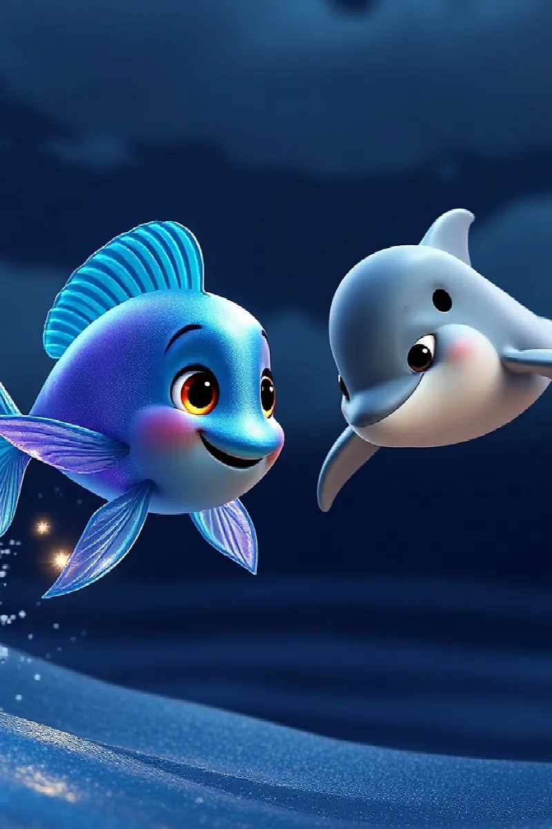 Picture 4 from the tale The Little Dolphin's Wish