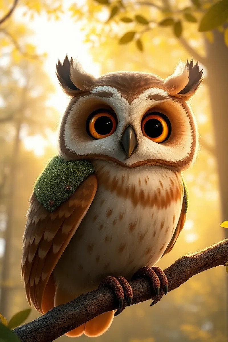 Picture 1 from the tale The Owl's Forgotten Birthday