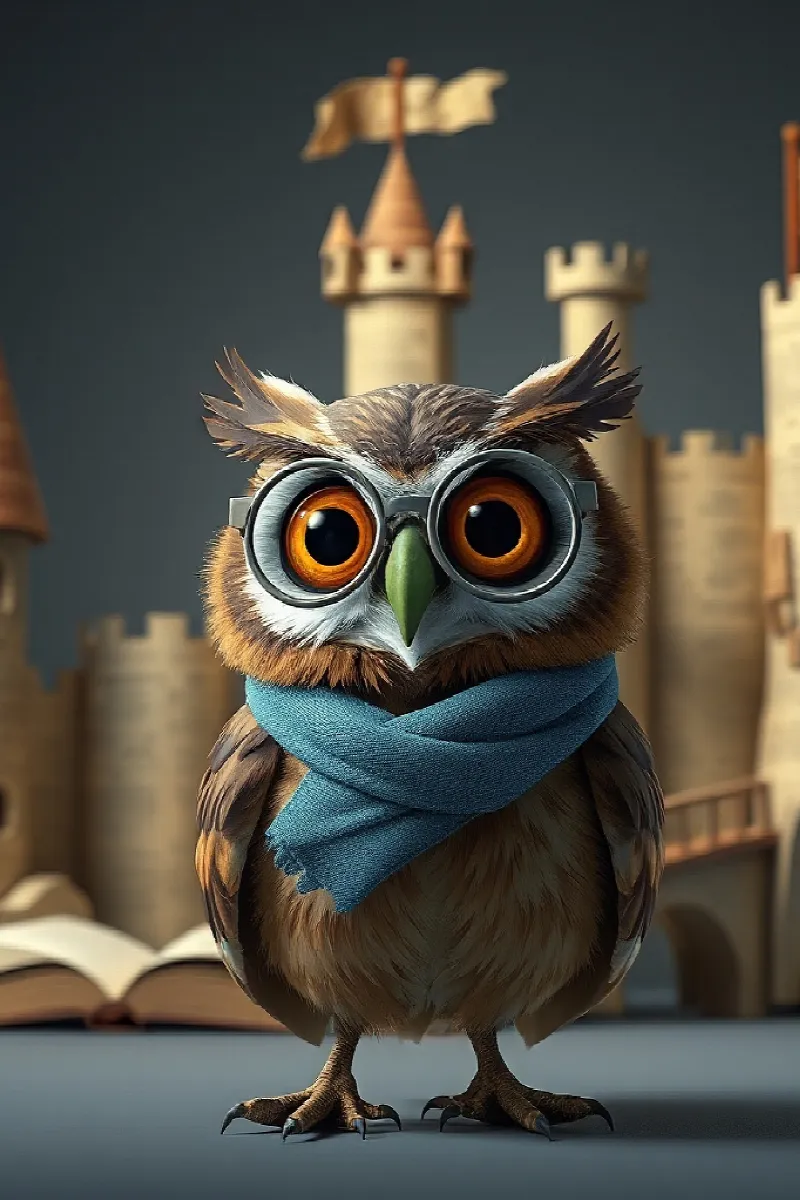Picture 3 from the tale The Owl's Paper Castle