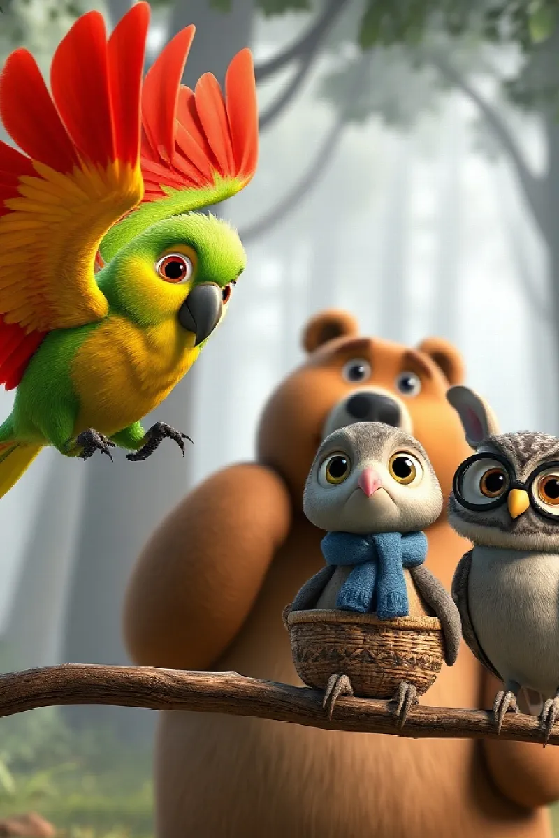 Picture 4 from the tale The Parrot's Golden Map