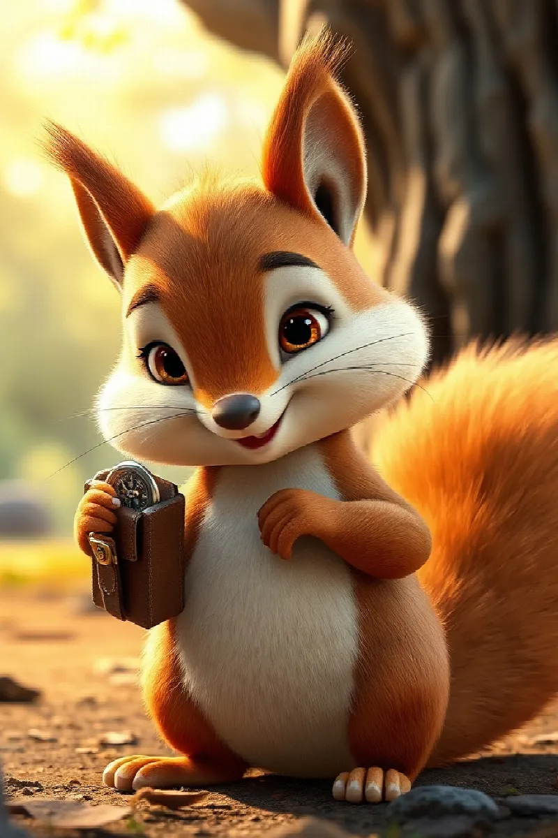 Picture 1 from the tale The Squirrel's Lost Compass