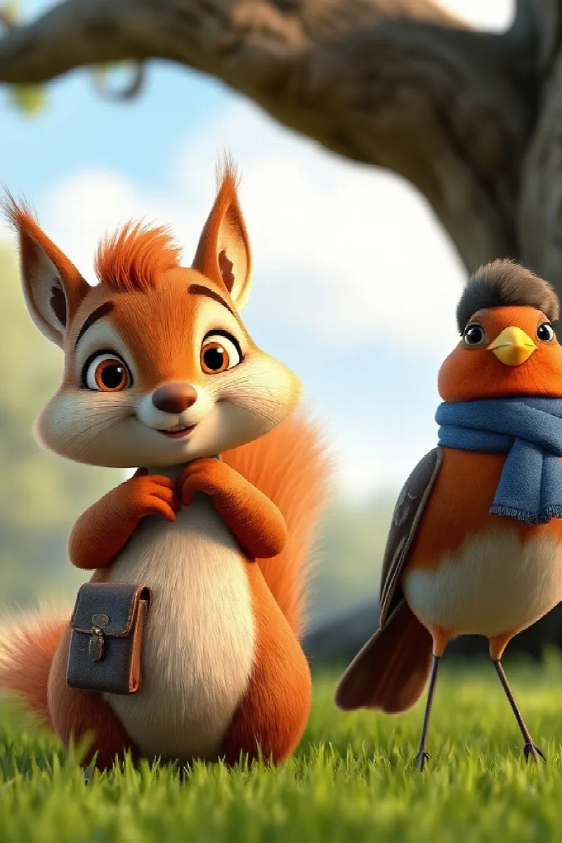 Picture 2 from the tale The Squirrel's Lost Compass