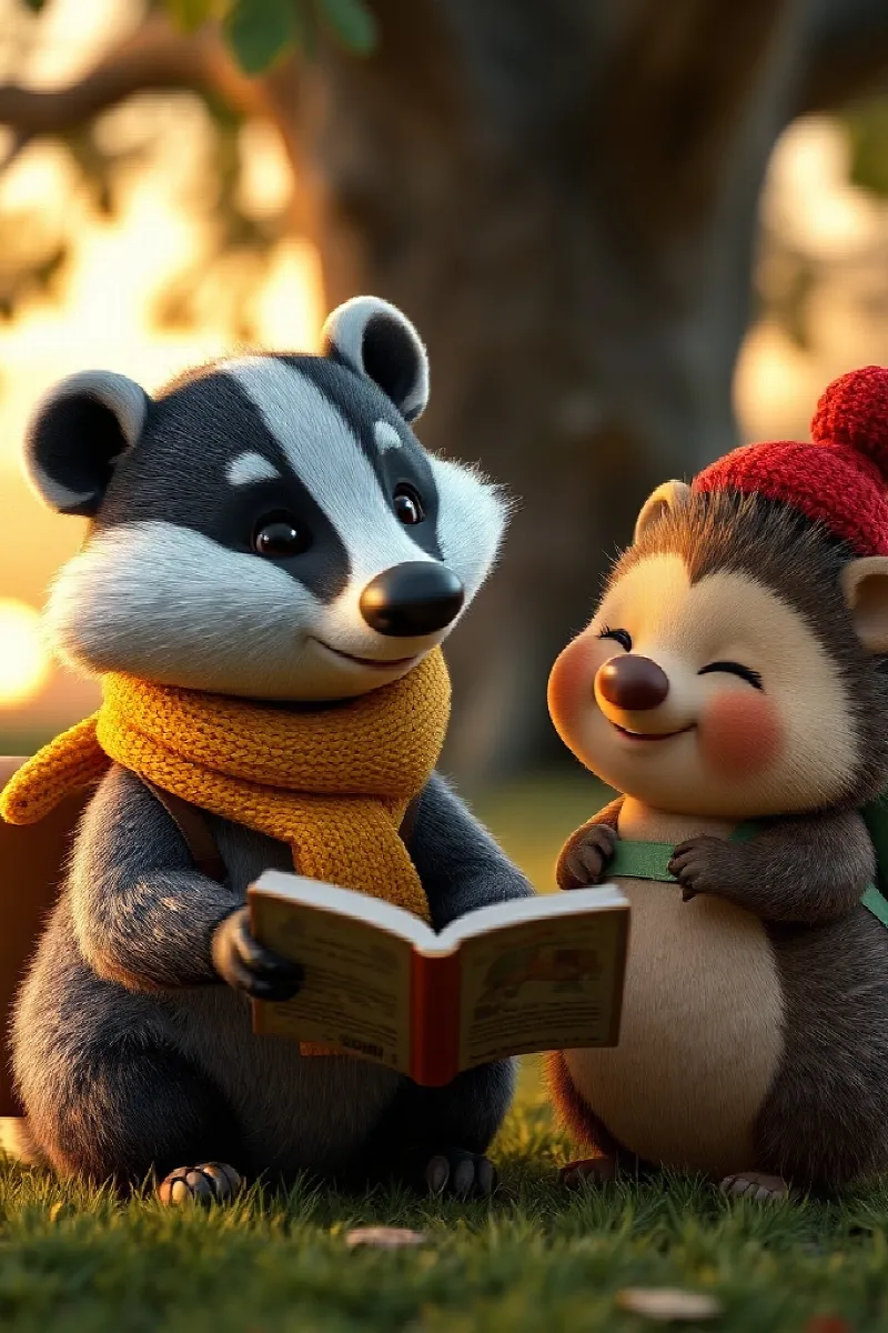 Küçük Porsuğun Arkadaşı masalından 4. resim
