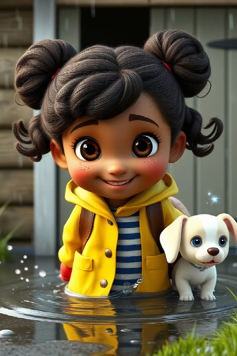 Picture 1 from the tale The Girl and the Star Puppy