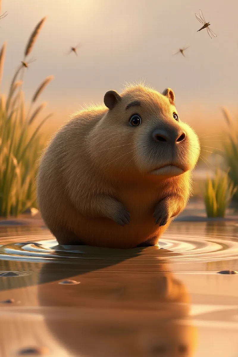 Picture 1 from the tale The Little Capybara's Garden