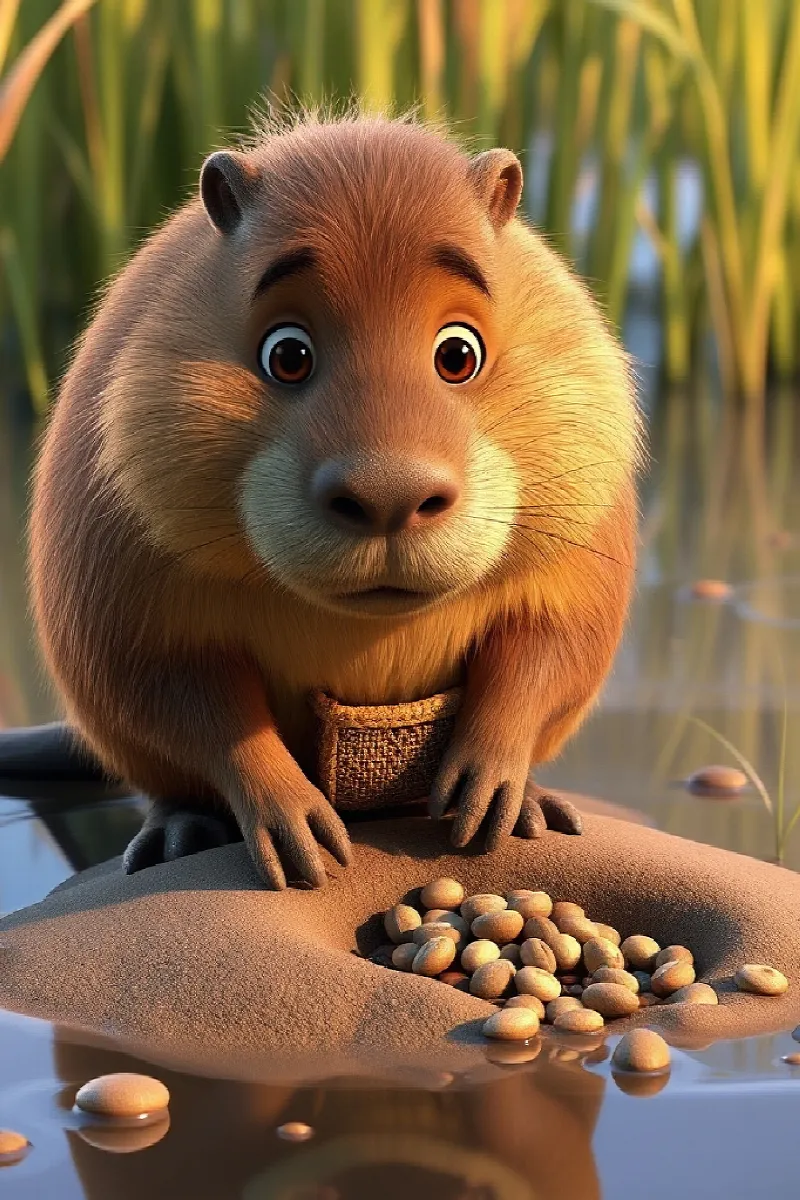 Picture 2 from the tale The Little Capybara's Garden