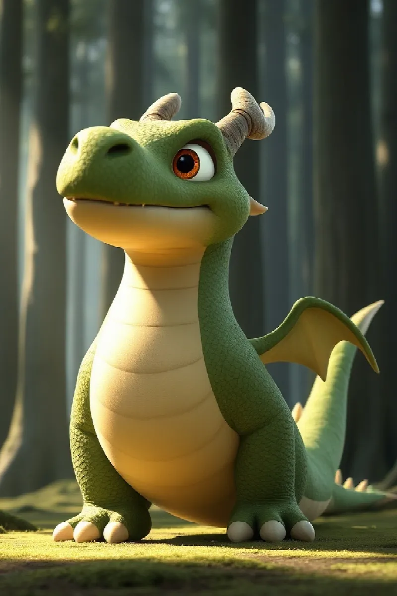 Picture 1 from the tale The Dragon and the Hedgehog