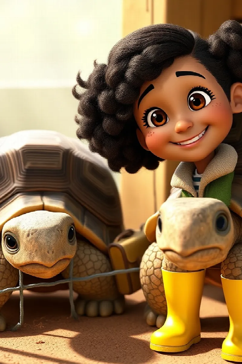 Picture 3 from the tale The Girl and the Tortoise