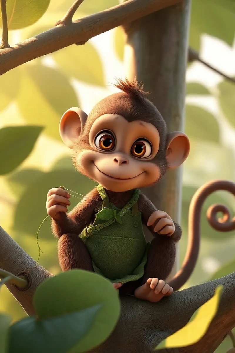 Picture 1 from the tale The Little Jungle Tailor