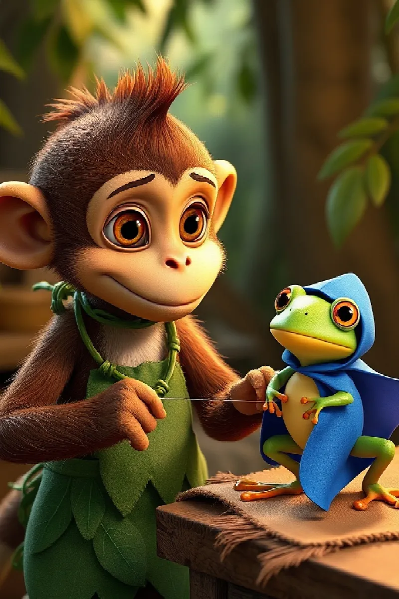 Picture 3 from the tale The Little Jungle Tailor