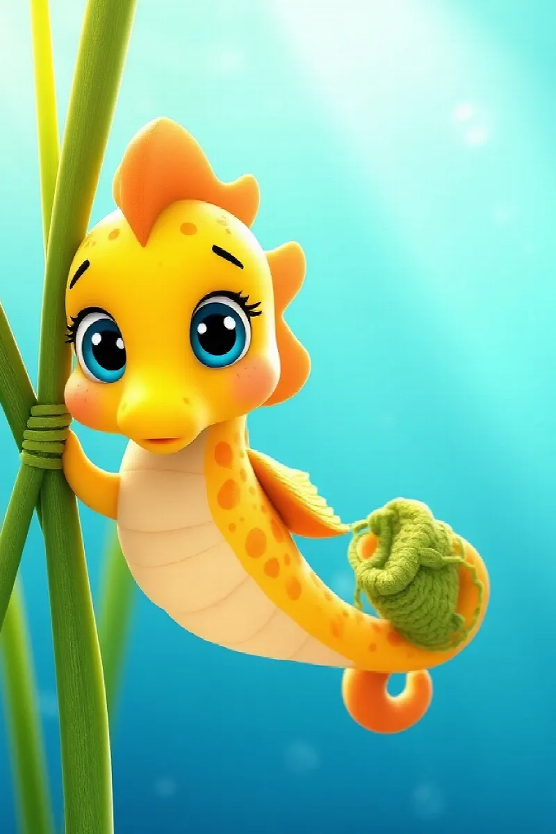 Picture 1 from the tale The Little Sea Horse