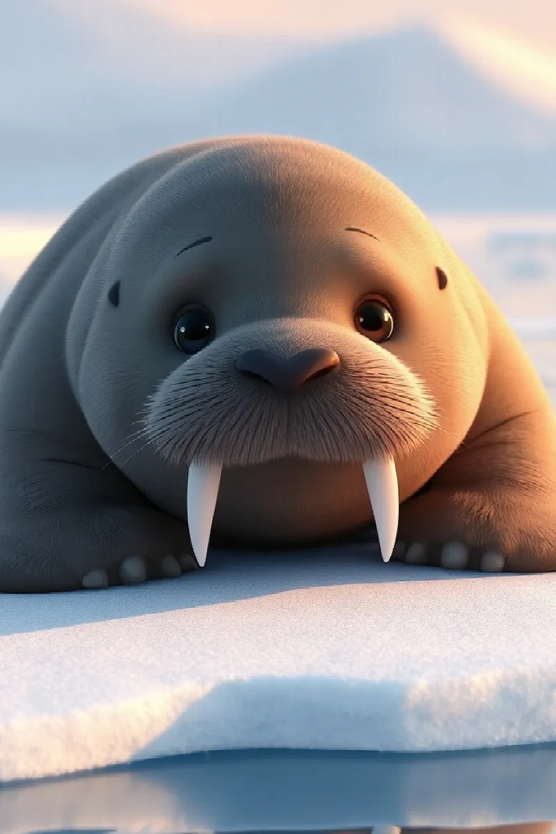 Picture 1 from the tale The Little Walrus's Question