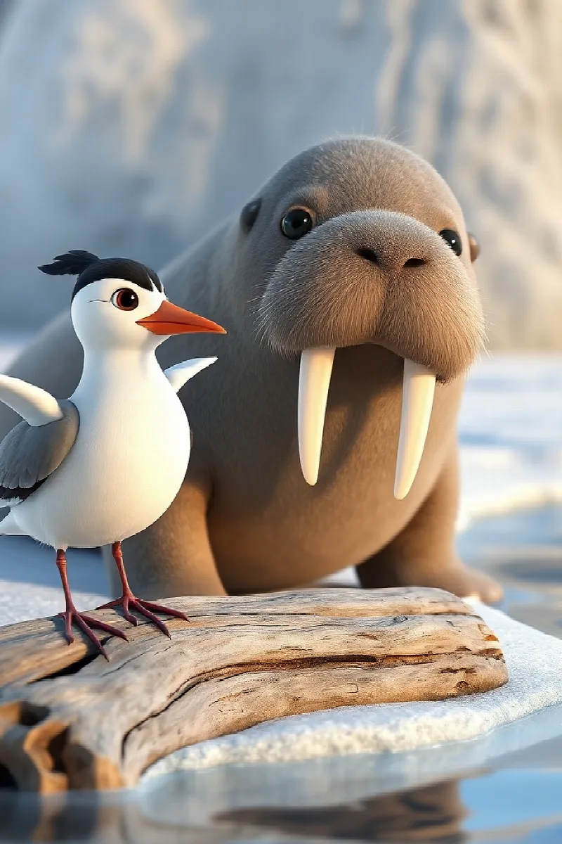 Picture 3 from the tale The Little Walrus's Question