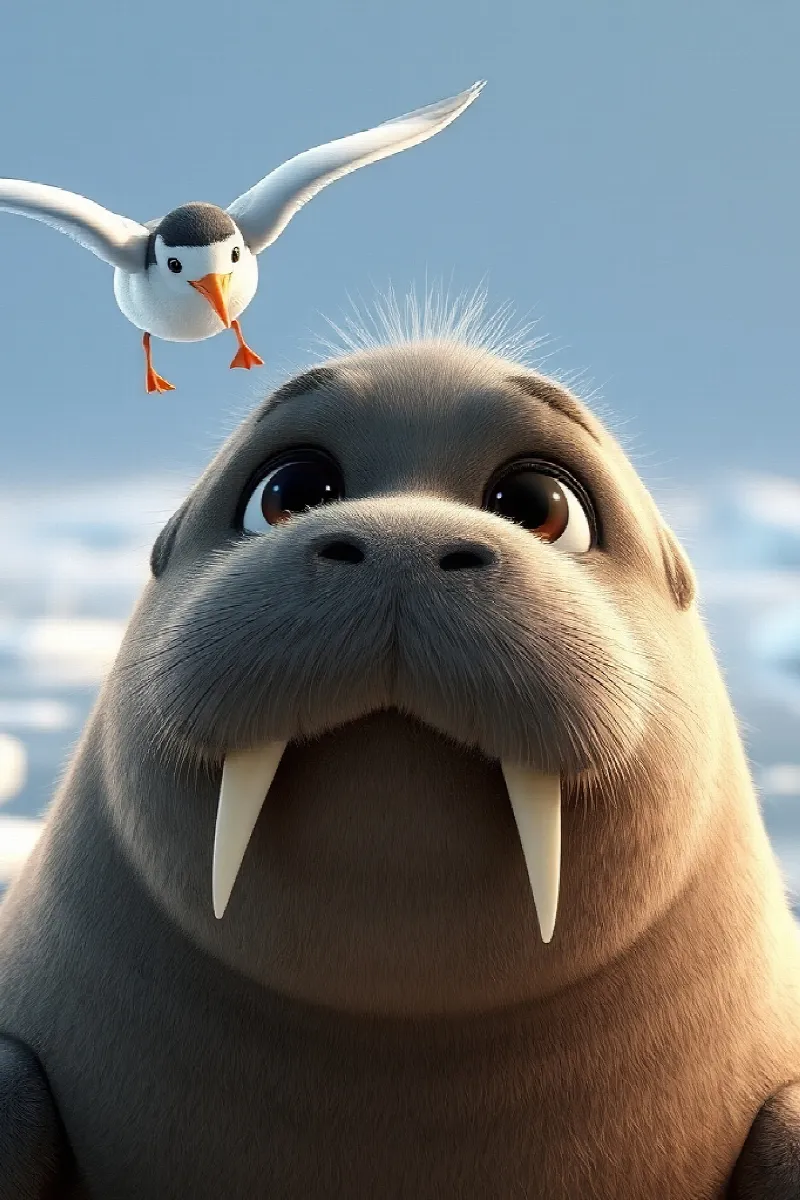 Picture 4 from the tale The Little Walrus's Question