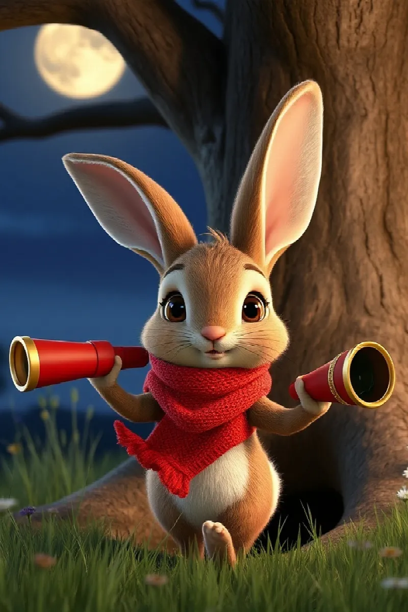 Picture 2 from the tale The Rabbit's Red Telescope