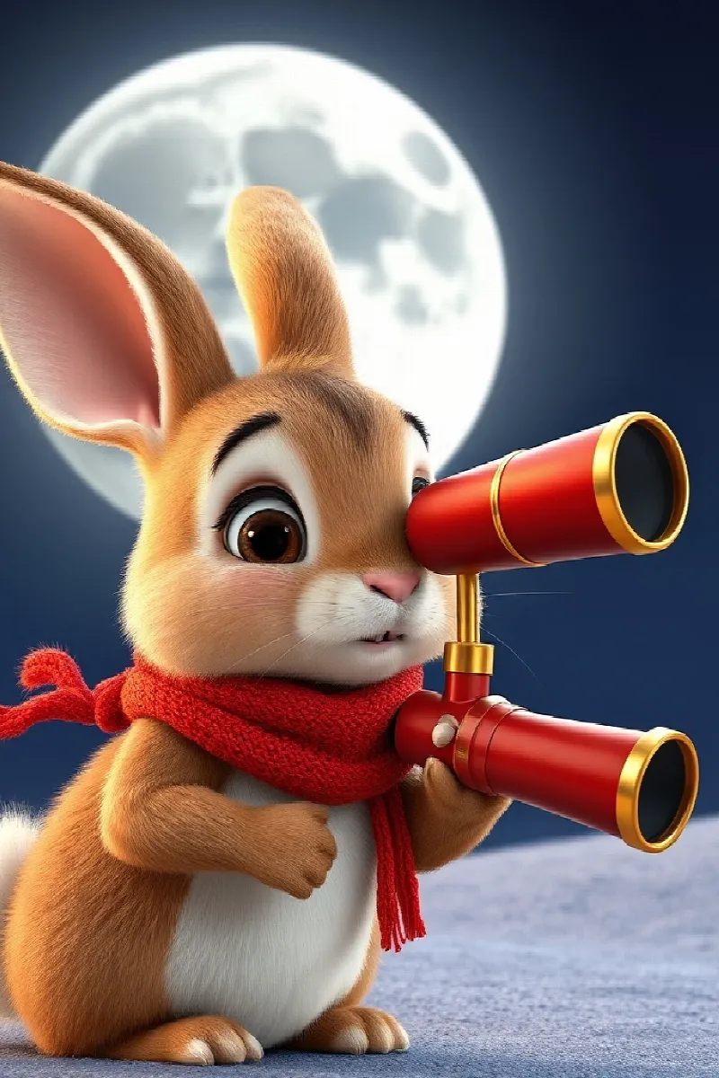 Picture 3 from the tale The Rabbit's Red Telescope