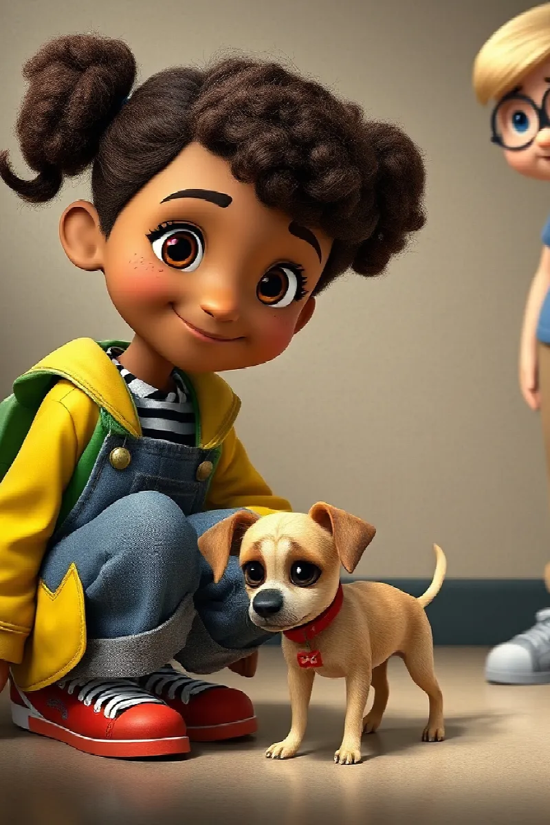Kız ve Küçük Köpek masalından 3. resim