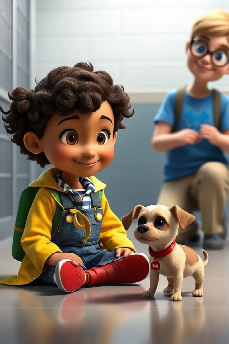 Kız ve Küçük Köpek masalından 4. resim