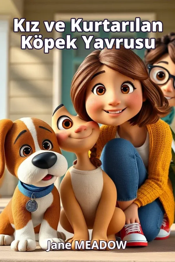 Kız ve Kurtarılan Köpek Yavrusu