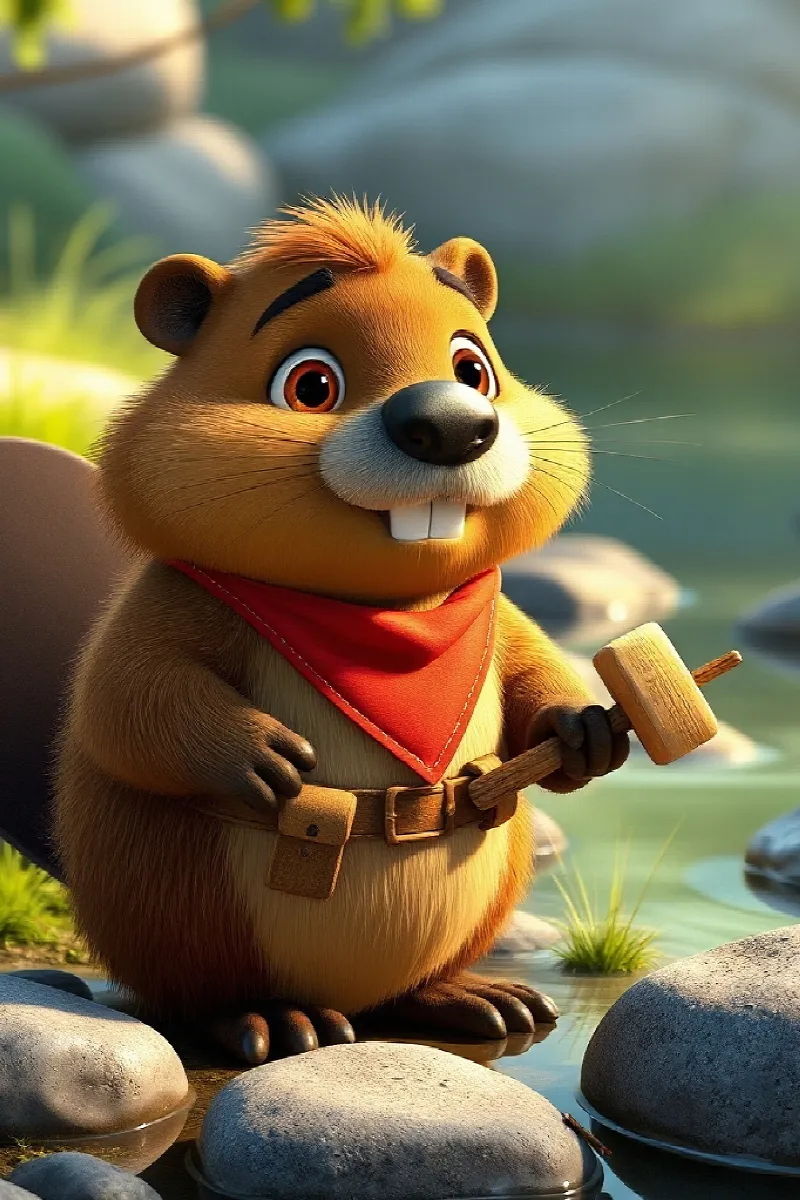 Picture 1 from the tale The Beaver's Birthday Boat