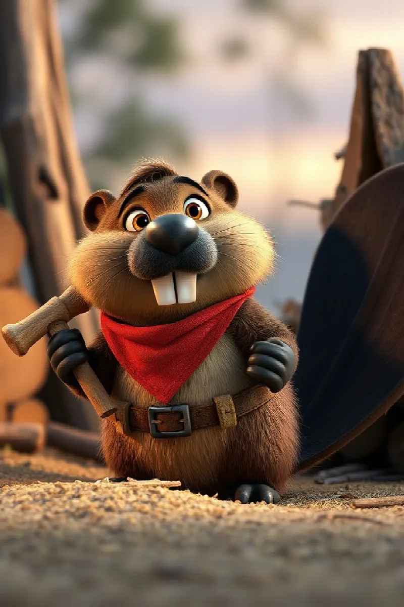 Picture 2 from the tale The Beaver's Birthday Boat