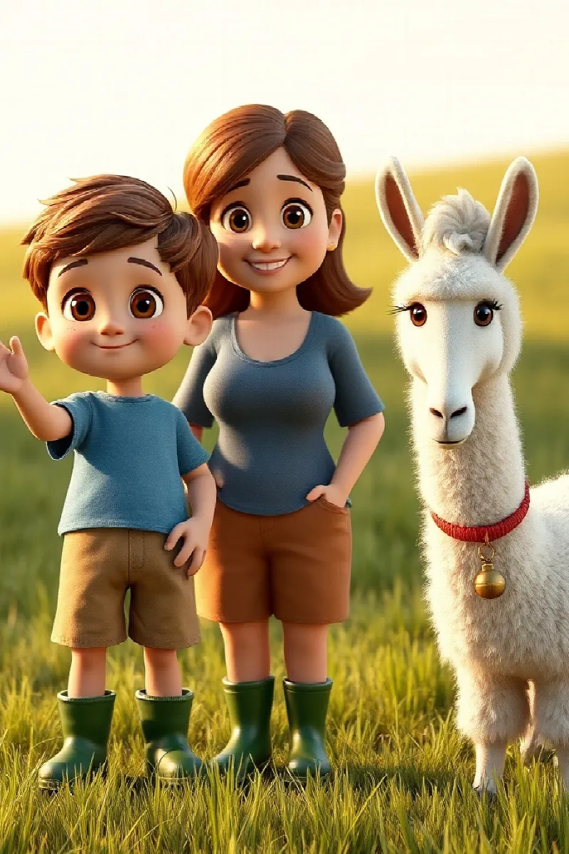 Picture 3 from the tale The Boy and the Alpaca