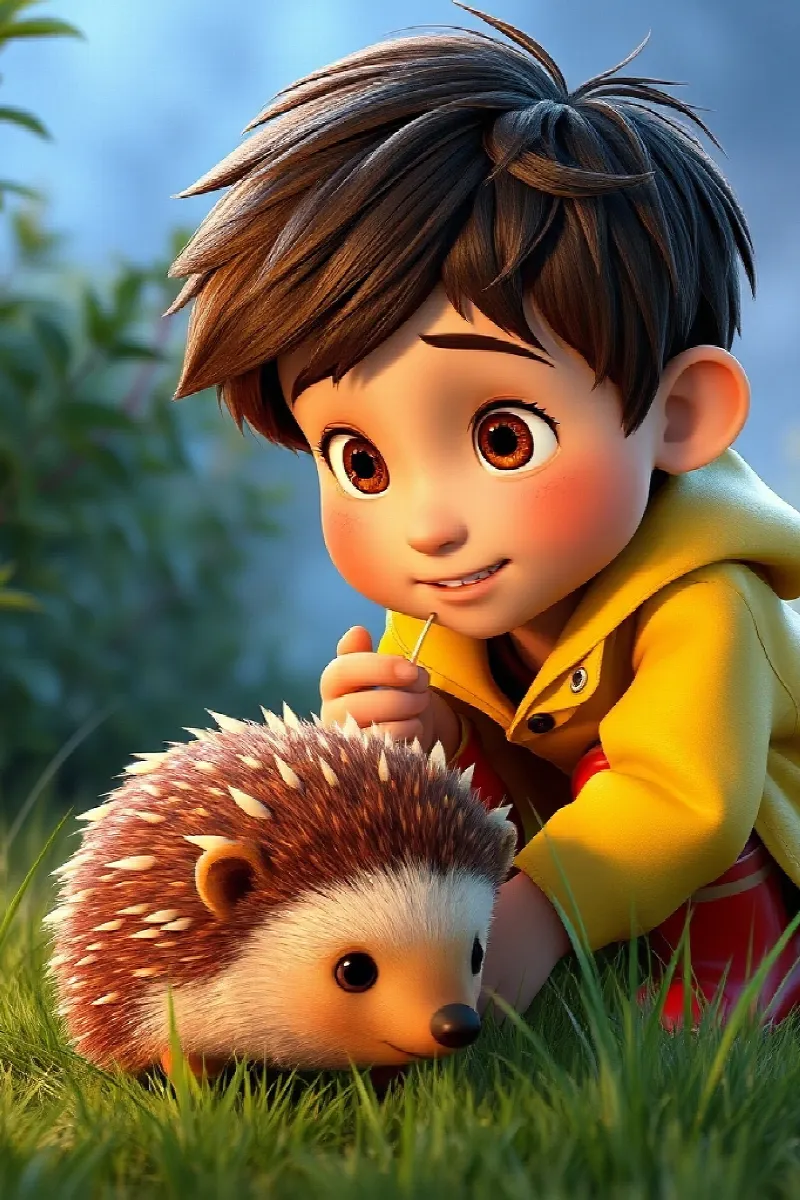 Picture 2 from the tale The Boy and the Hedgehog Trail