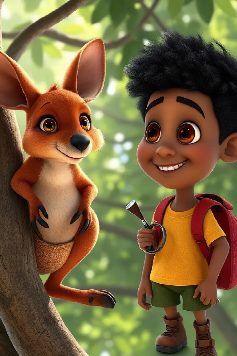 Picture 3 from the tale The Boy and the Tree Kangaroo
