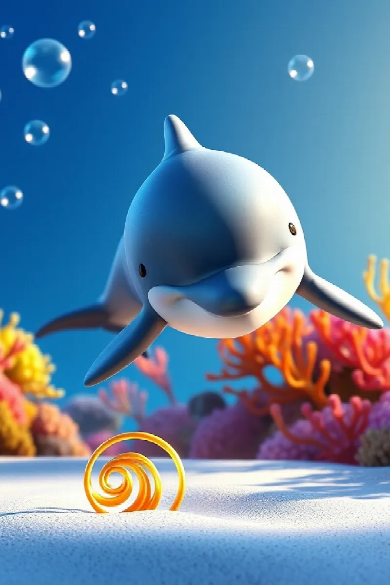 Picture 1 from the tale The Dolphin's Golden Shell
