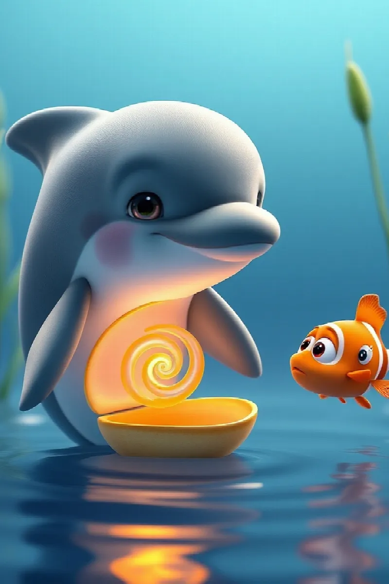 Picture 4 from the tale The Dolphin's Golden Shell