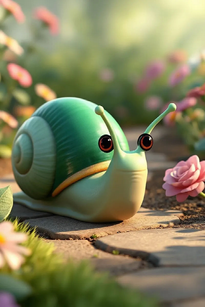 Picture 2 from the tale The Emerald Snail