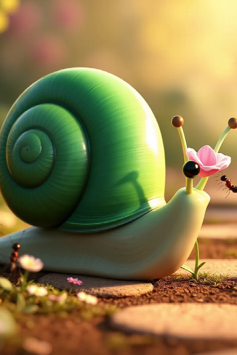 Picture 4 from the tale The Emerald Snail