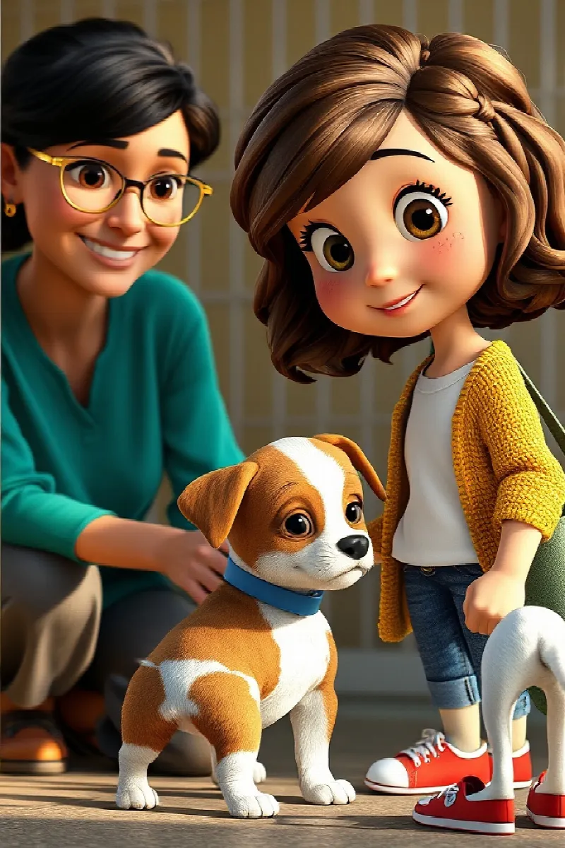 Picture 3 from the tale The Girl and the Rescue Puppy