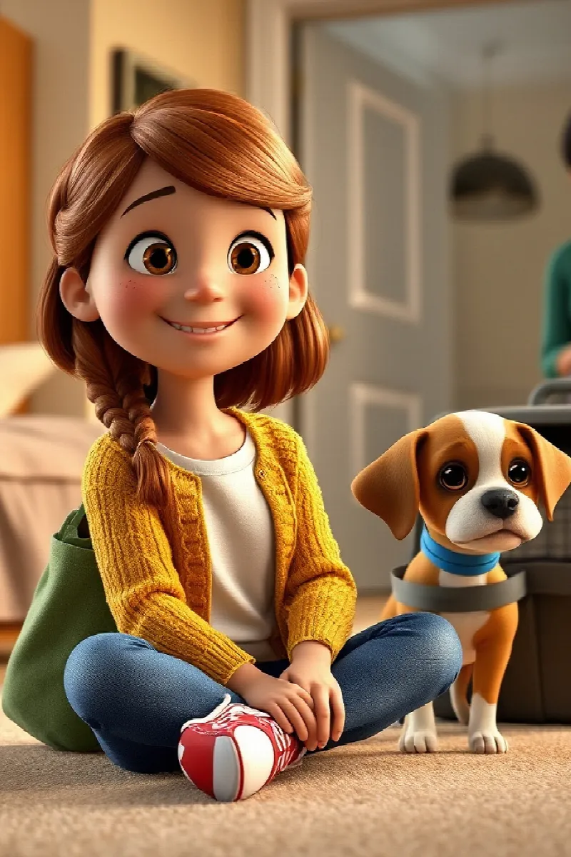 Picture 4 from the tale The Girl and the Rescue Puppy