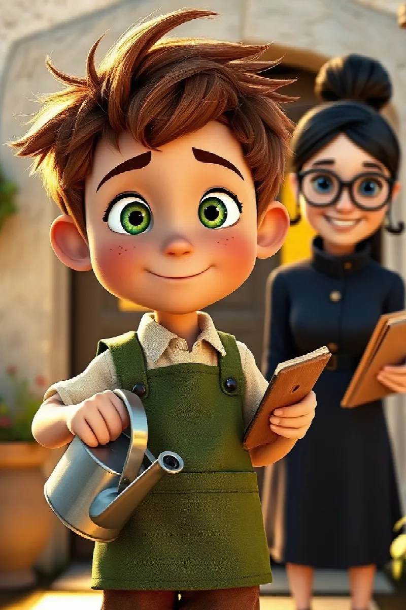 Picture 1 from the tale The King's Little Gardener