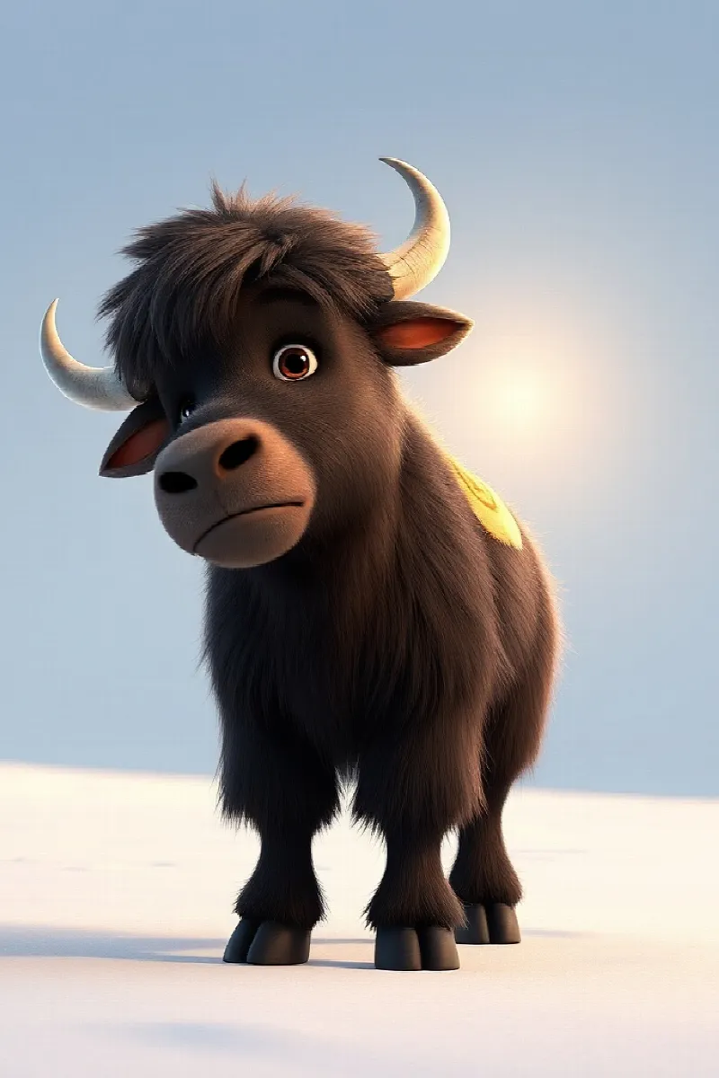 Picture 1 from the tale The Little Musk Ox