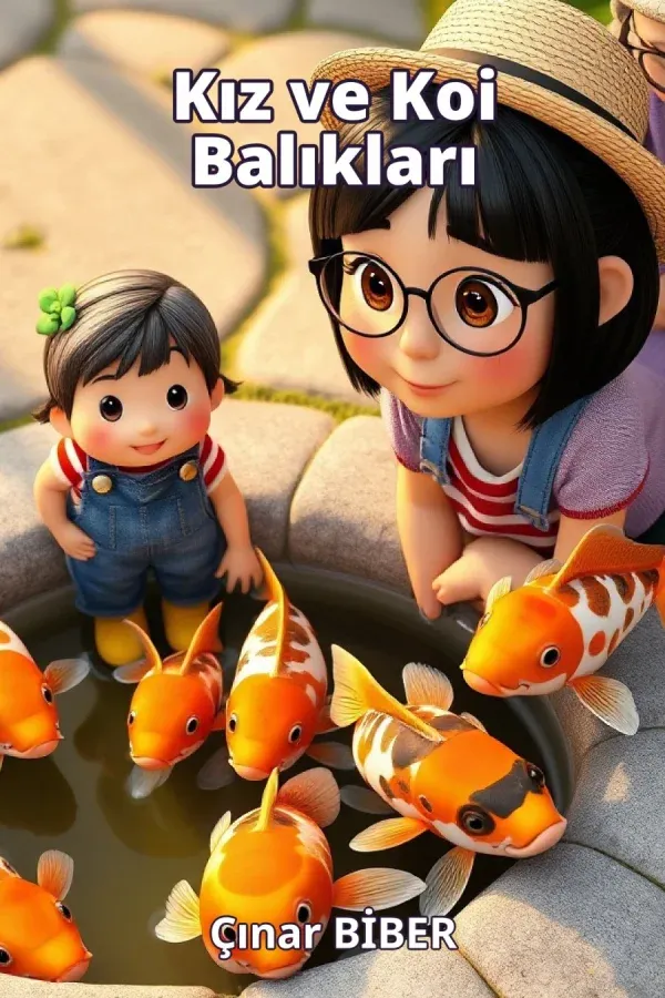 Kız ve Koi Balıkları