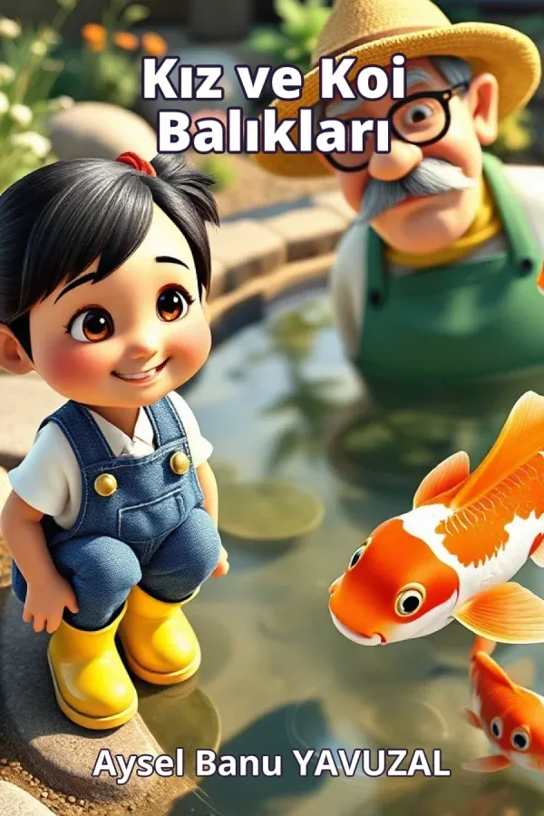 Kız ve Koi Balıkları