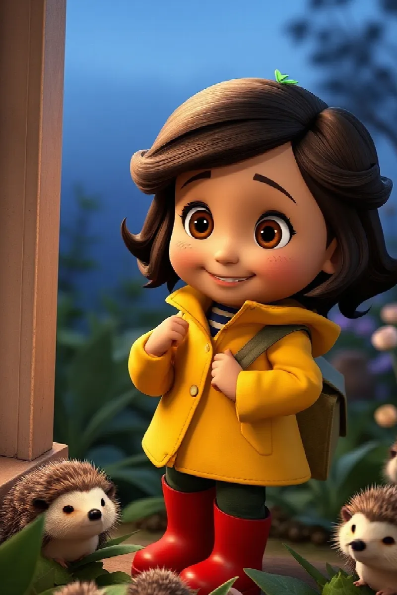 Picture 1 from the tale The Girl and the Hedgehog House