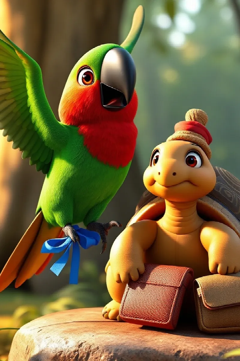 Picture 2 from the tale The Parrot's Quiet Day