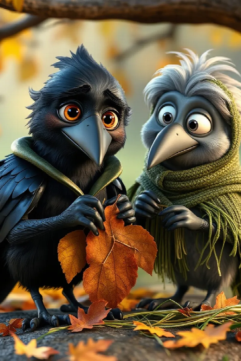 Yağmurluk Kargası masalından 3. resim