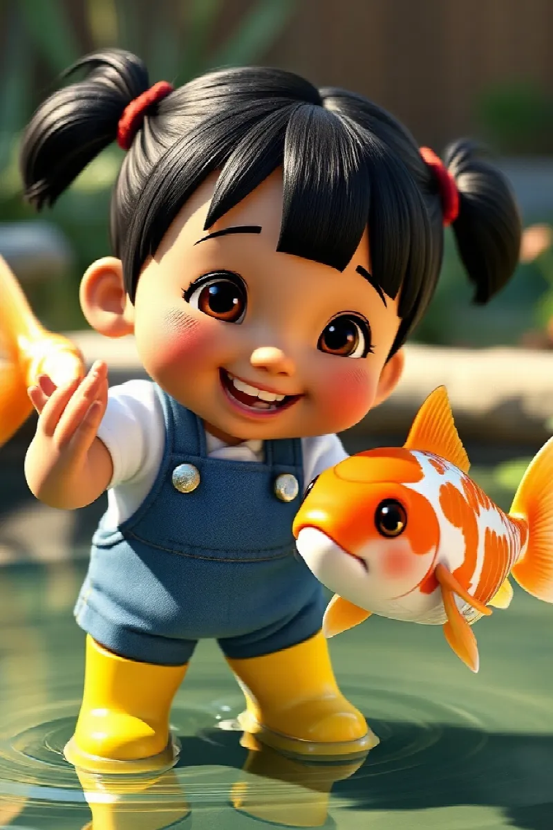 Picture 2 from the tale The Girl and the Koi