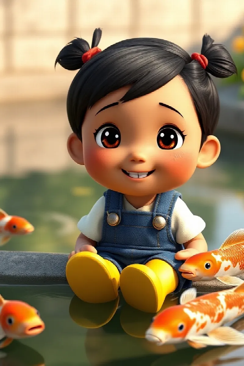 Picture 3 from the tale The Girl and the Koi