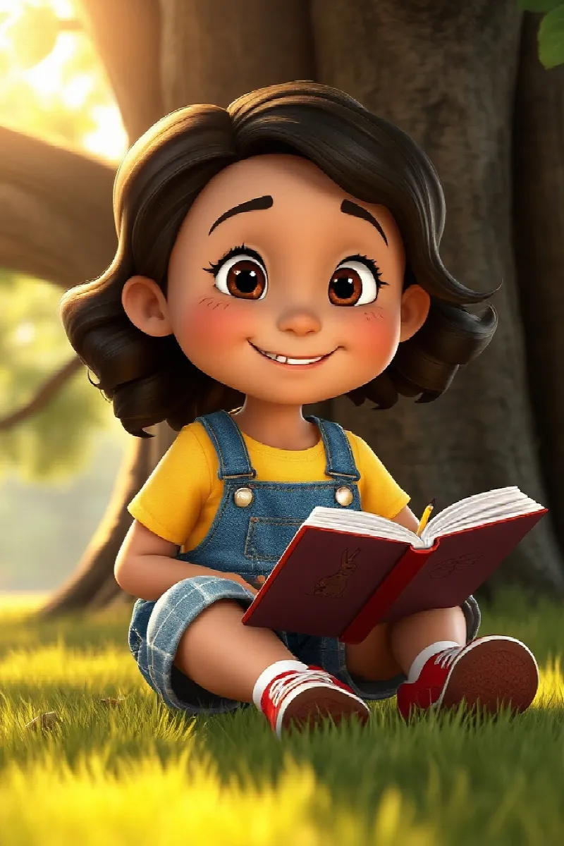 Picture 1 from the tale The Girl and the Paper Rabbit