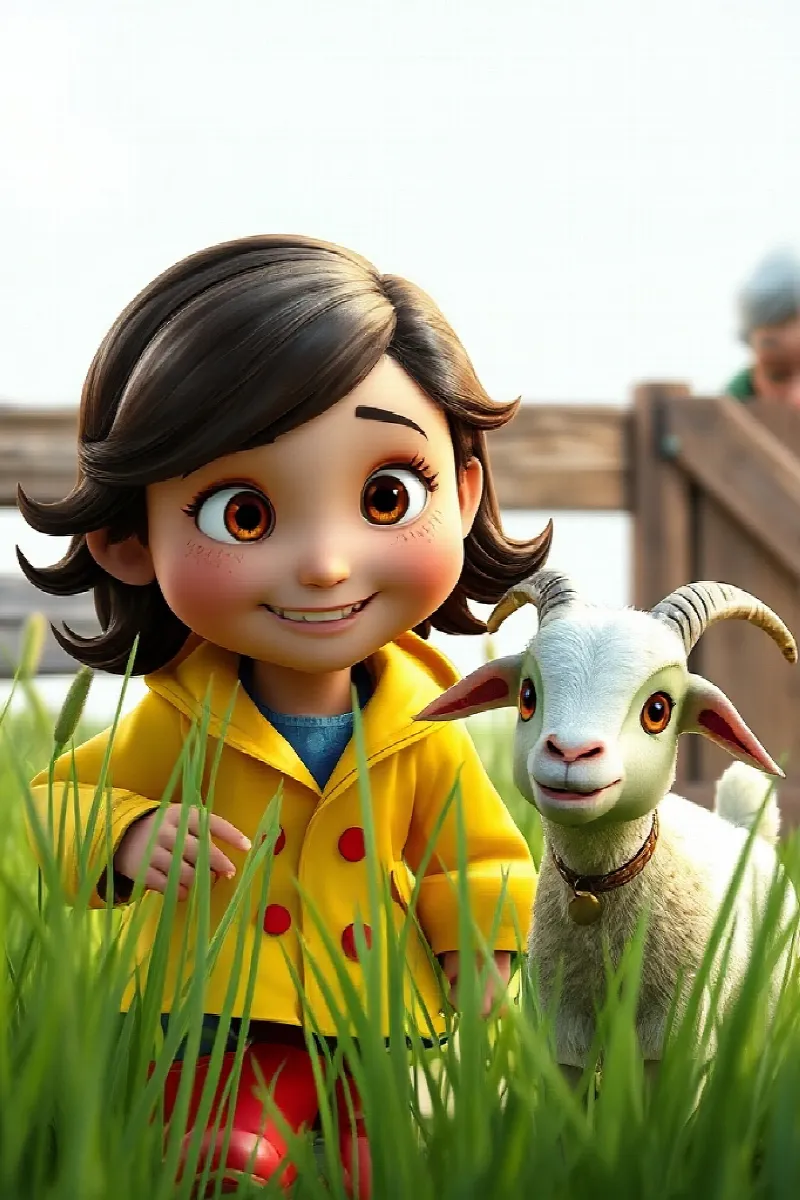 Picture 4 from the tale The Girl and the Rainbow Goat