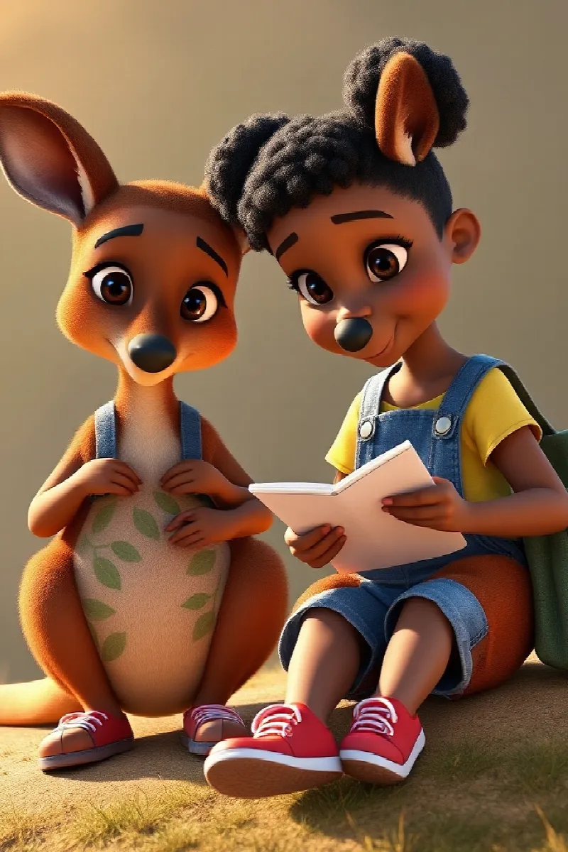 Picture 4 from the tale The Girl and the Wallaby
