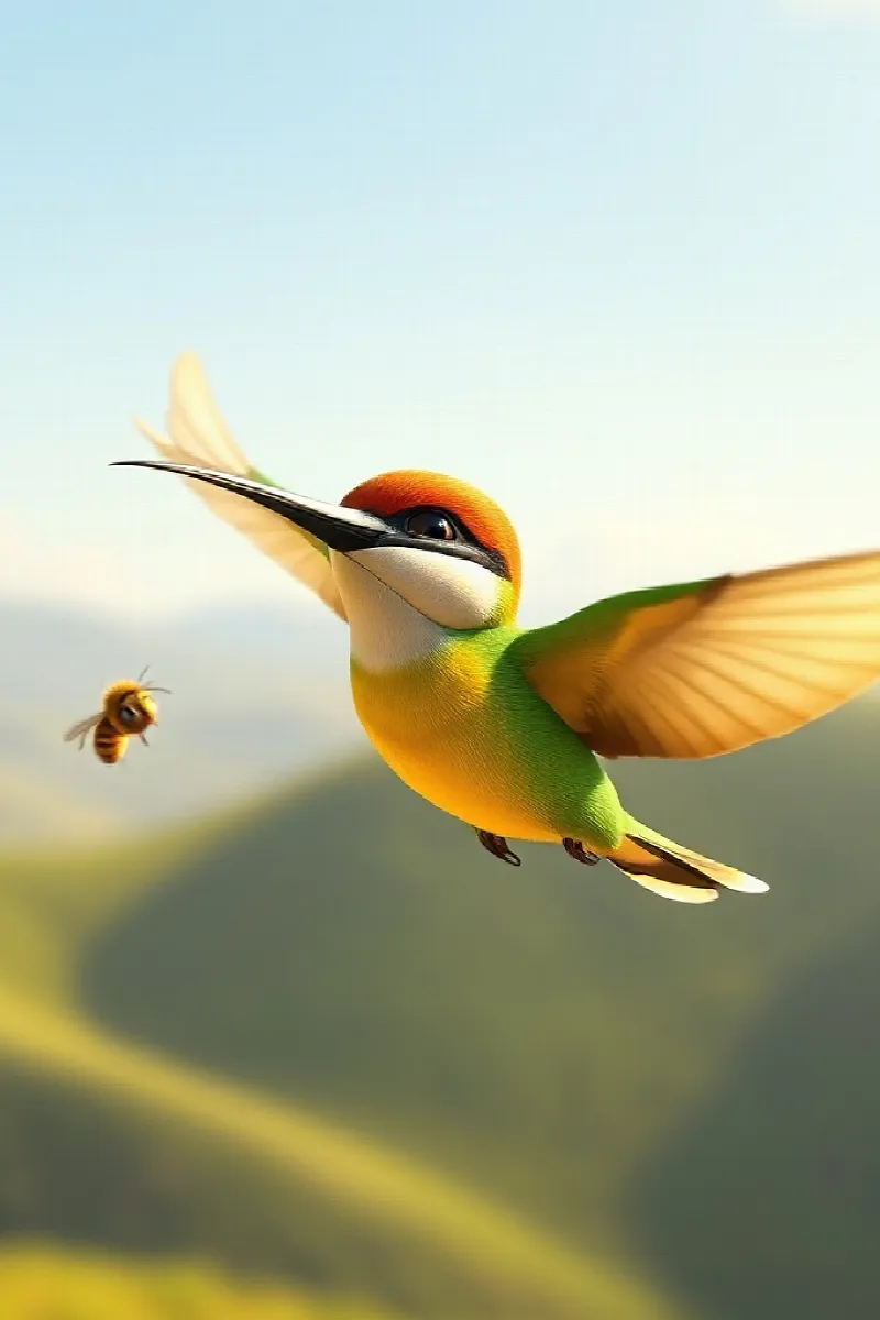 Picture 1 from the tale The Little Bee-Eater