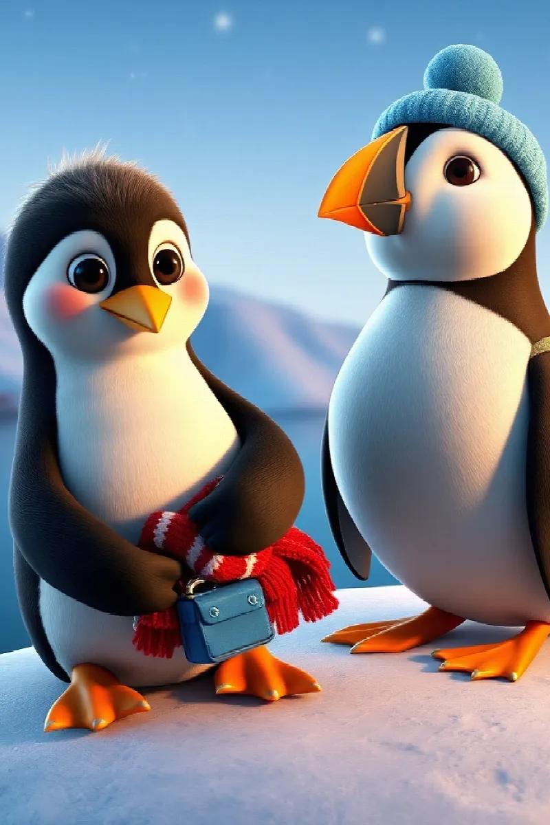 Picture 4 from the tale The Penguin and the Puffin